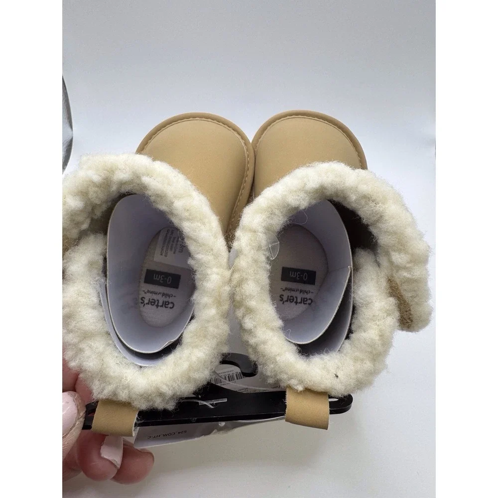 Carter's Child of Mine Baby Shoes NWT Infant Toddler Soft Sole Crib Shoes 0-3 M‎